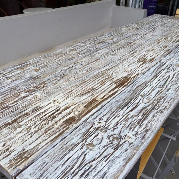 Handscraped Rustic Table Antique Hand Scraped Table White